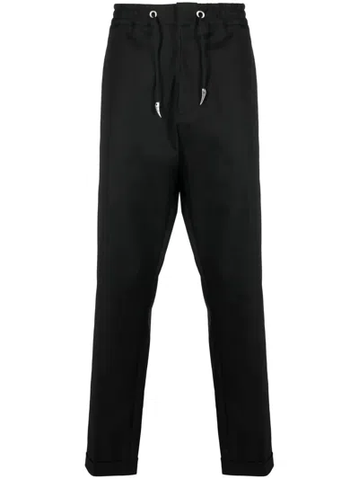 Roberto Cavalli Logo-patch Track Pants In Black