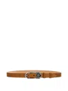 Roberto Cavalli Belt With Rc Monogram In Brown