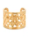 Roberto Cavalli Bangle Bracelet With Braided Details In Gold