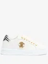 Roberto Cavalli Logo-plaque Sneakers In White