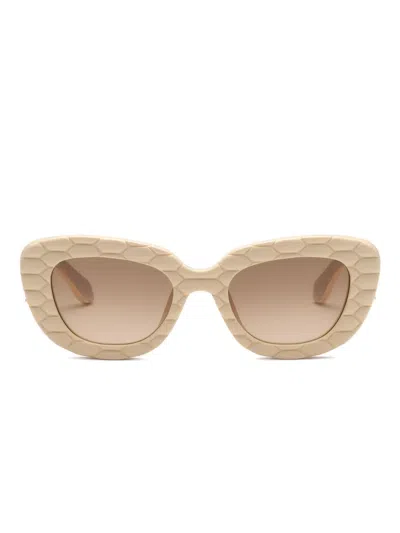 Roberto Cavalli Logo-plaque Sunglasses