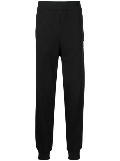Roberto Cavalli Logo-plaque Track Pants In 黑色