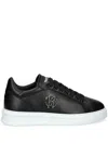 Roberto Cavalli Logo-plaque Trainers In Black