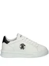 Roberto Cavalli Man Sneakers White Size 13 Soft Leather In White