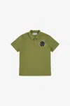 Roberto Cavalli Logo Polo T-shirt In Green