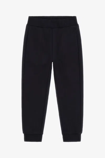 Roberto Cavalli Logo Print Cotton Sweatpants In Black