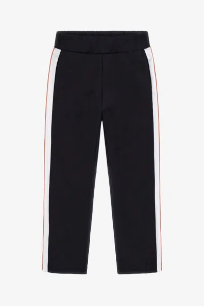 Roberto Cavalli Logo Print Cotton Sweatpants In Black