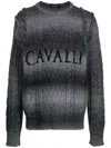 ROBERTO CAVALLI LOGO-PRINT KNIT JUMPER