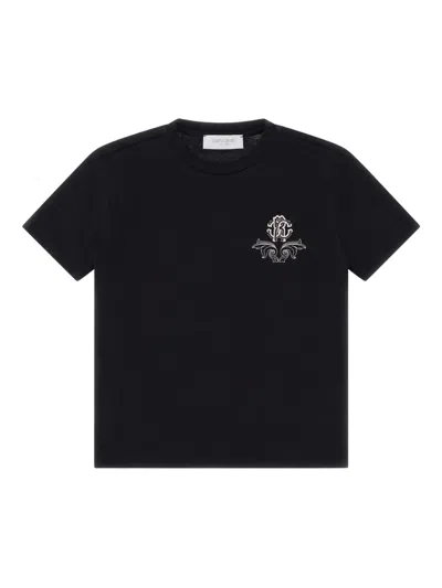 Roberto Cavalli Kids' Logo-print T-shirt In Black