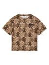 Roberto Cavalli Logo-print T-shirt In Brown