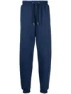Roberto Cavalli Logo-print Track Pants In Blau