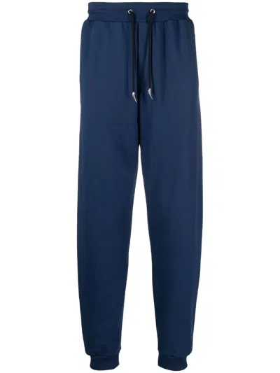 Roberto Cavalli Logo-print Track Pants In Blau