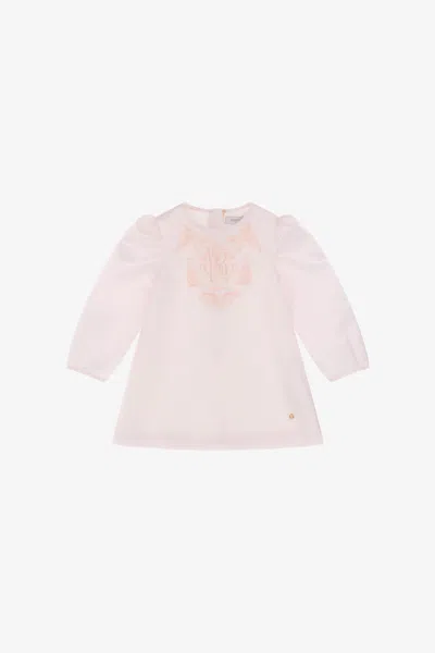 Roberto Cavalli Babies' Logo Rc Dress In Pink