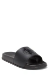 Roberto Cavalli Logo Shower Sandal In Black