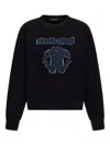 Roberto Cavalli Logo Sweatshirt In Black