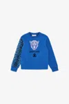 Roberto Cavalli Logo Sweatshirt In Blue
