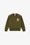 Roberto Cavalli Logo Sweatshirt In Green