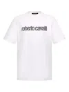 Roberto Cavalli Logo T-shirt In White