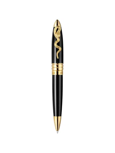 Roberto Cavalli Logo-motif Ballpoint Pen In Black