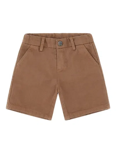Roberto Cavalli Babies' Logo-patch Trousers In Brown