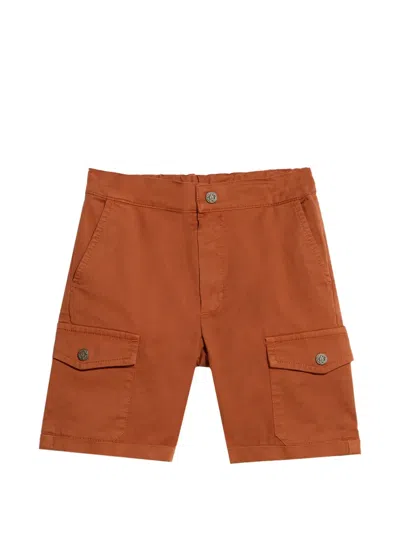 Roberto Cavalli Babies' Logo-plaque Shorts In Red