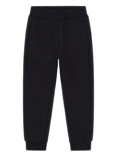 Roberto Cavalli Kids' Logo-print Cotton Track Pants In Black