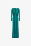 Roberto Cavalli Long Dress In Light Blue