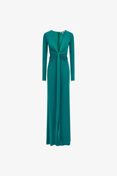 Roberto Cavalli Long Dress In Light Blue