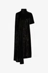 Roberto Cavalli Jacquard Midi Dress In Black