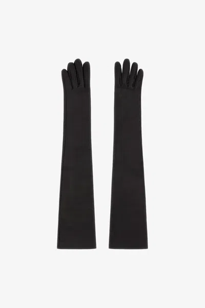 Roberto Cavalli Long Gloves In Black