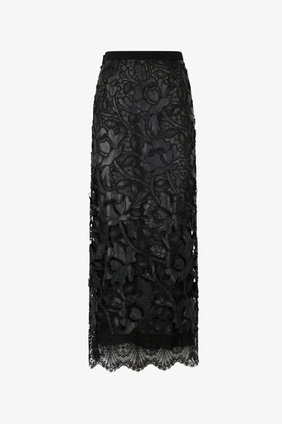 Roberto Cavalli Long Skirt With All-over Floral Pattern