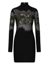 Roberto Cavalli Long-sleeve Camouflage-print Minidress