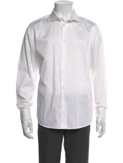 Pre-owned Roberto Cavalli Long Sleeve Dress Shirt In Neutral