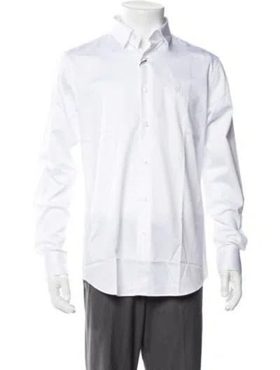 Pre-owned Roberto Cavalli Long Sleeve Dress Shirt W/ Tags In White