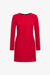 Roberto Cavalli Long-sleeve Dress With Rc In Red