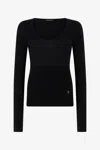 Roberto Cavalli Long-sleeve Sweater In Black
