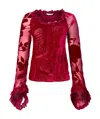 ROBERTO CAVALLI LONG-SLEEVED BLOUSE