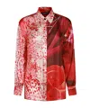 Roberto Cavalli Long-sleeved Shirt In Red
