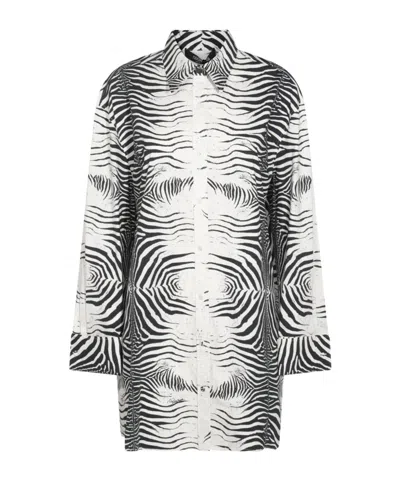 Roberto Cavalli Long-sleeved Shirt In White