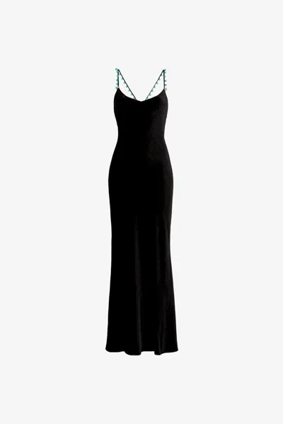 ROBERTO CAVALLI VELVET SLIP DRESS
