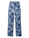 Roberto Cavalli Loose Fit Bleached-effect Jeans In Blue
