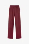 Roberto Cavalli Loose Virgin Wool Pants In Red