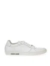 Roberto Cavalli Elegance Meets Comfort White Sneakers In Bianco