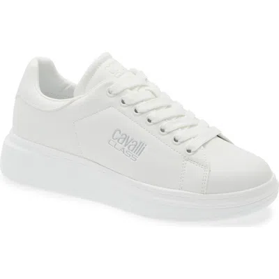 Roberto Cavalli Low Top Sneaker In White