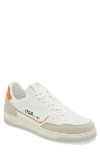 Roberto Cavalli Low Top Sneaker In White/white