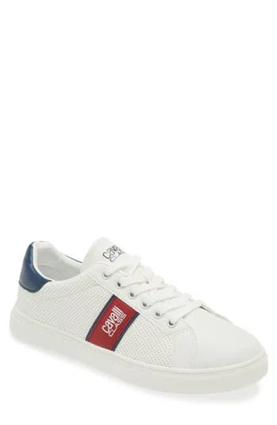 Roberto Cavalli Low Top Sneaker In White/white
