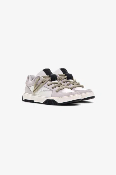 Roberto Cavalli Low-top Sneakers In Black/white