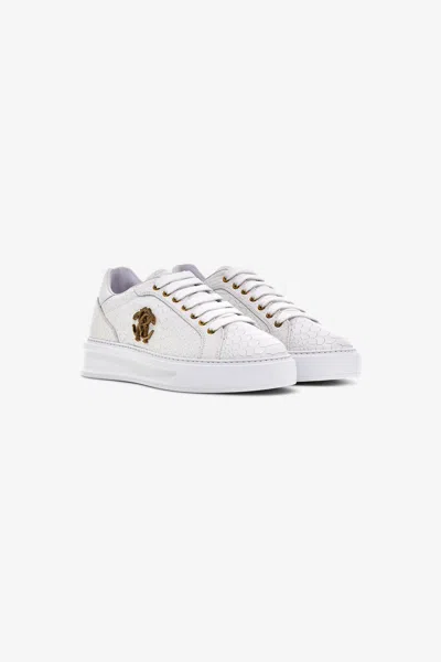 Roberto Cavalli Low-top Sneakers In White