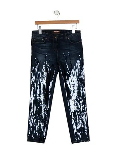 Pre-owned Roberto Cavalli Low-rise Skinny Leg Jeans In Blue