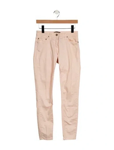 Pre-owned Roberto Cavalli Low-rise Skinny Leg Jeans In Pink